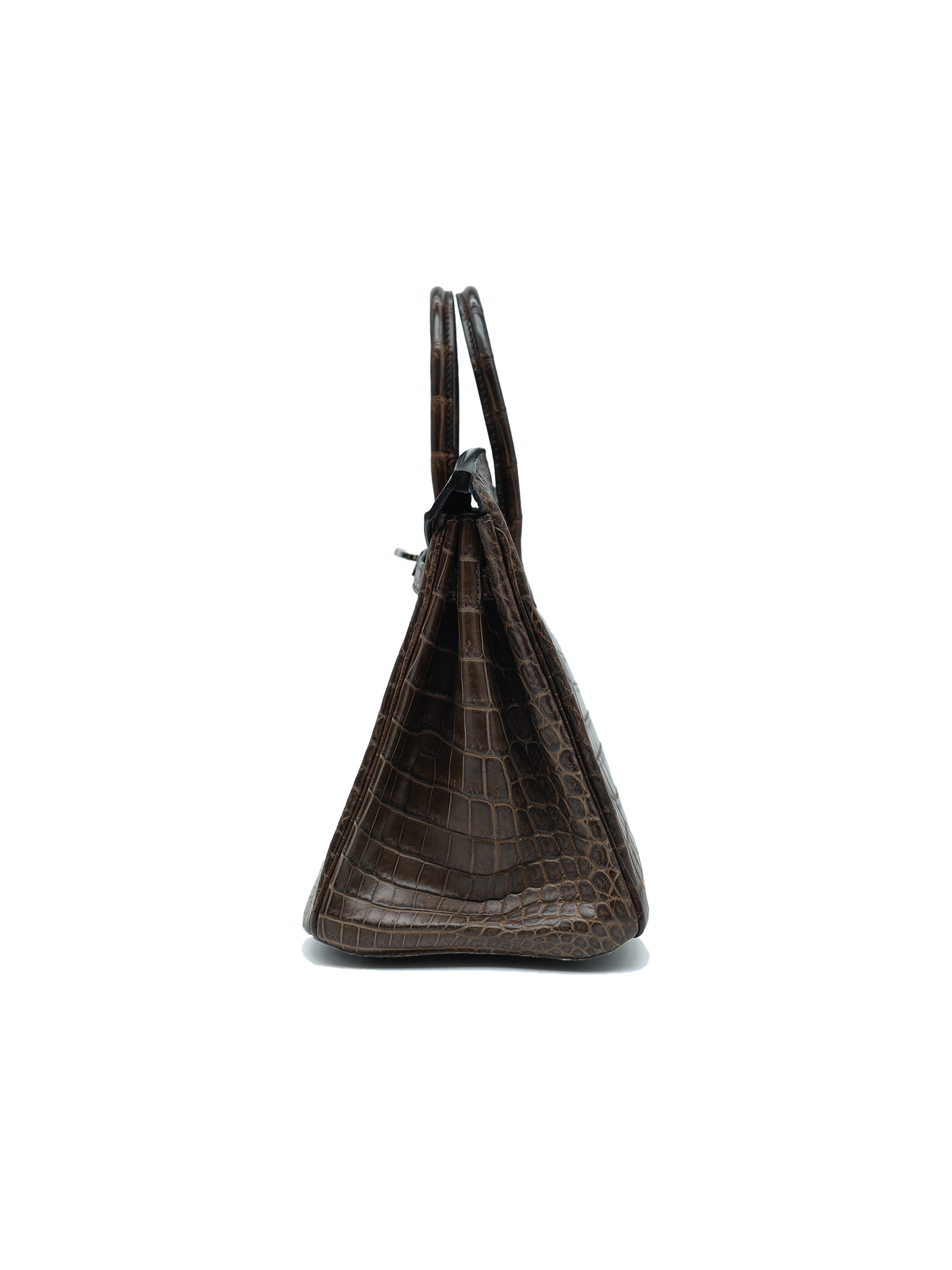 PRE-LOVED HERMÈS BIRKIN 25 NILOTICUS CROCODILE EBENE PHW