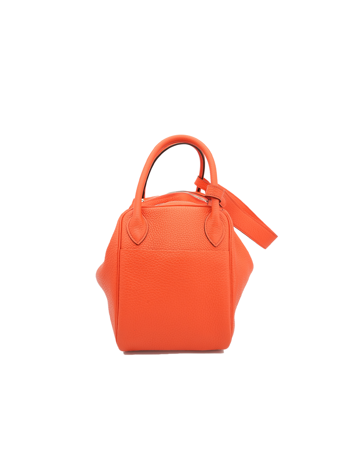 PRE-LOVED HERMÈS LINDY 30 TAURILLON CLEMENCE FEU ORANGE PHW