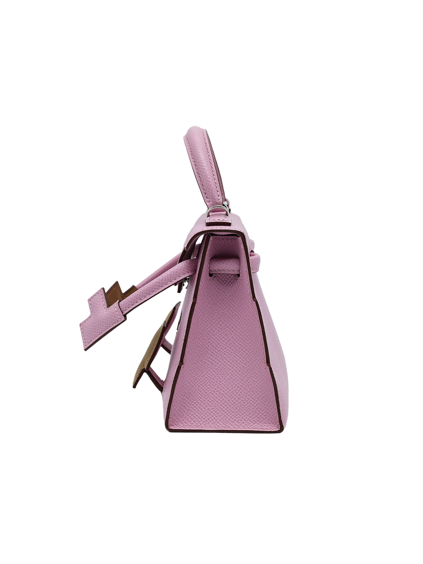 PRE-LOVED HERMÈS KELLY DOLL EPSOM MAUVE SYLVESTRE/ CHAI/ LIME/ NATA PHW