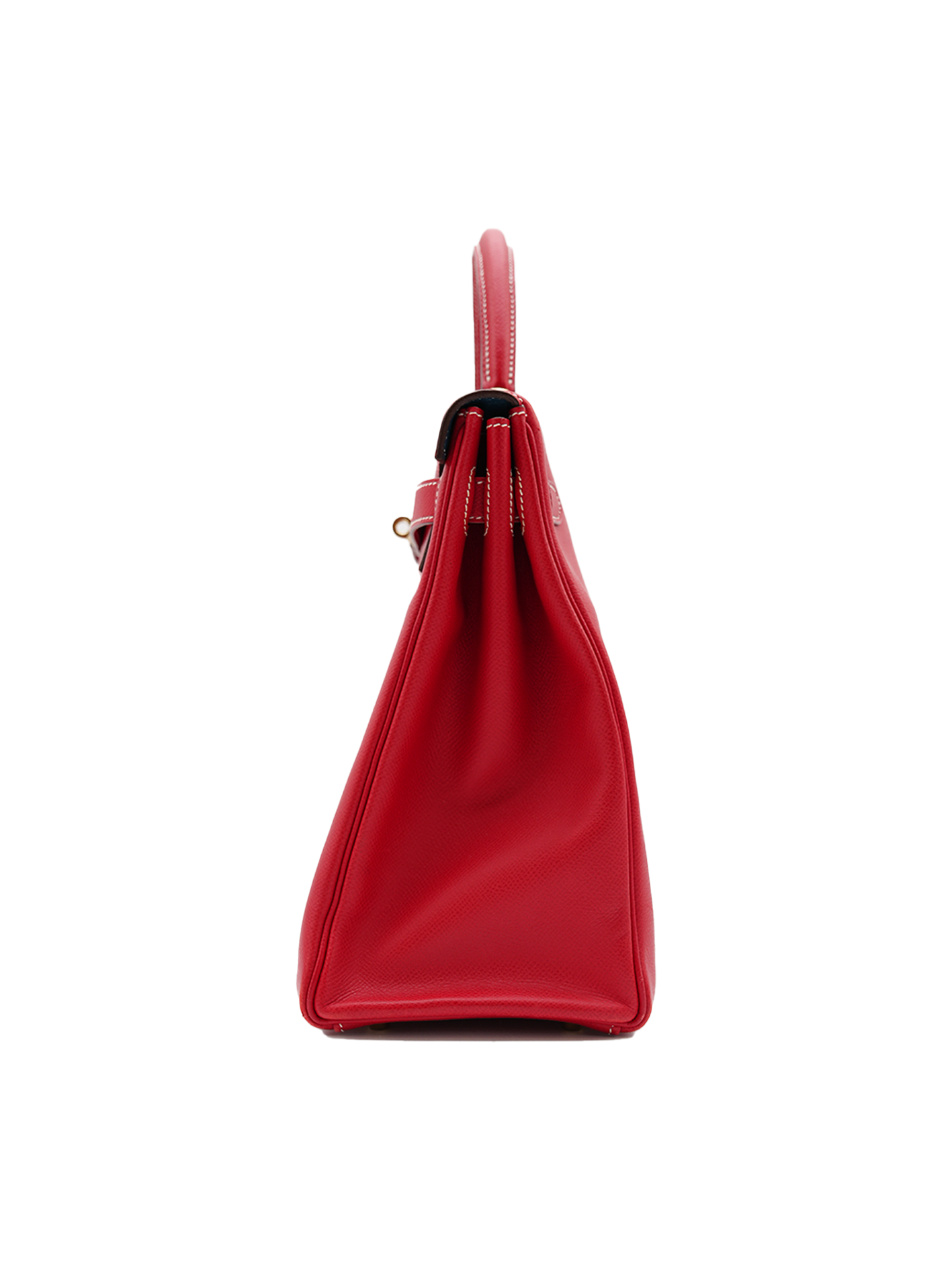 PRE-LOVED HERMES KELLY 35 EPSOM ROUGE CASAQUE CGHW