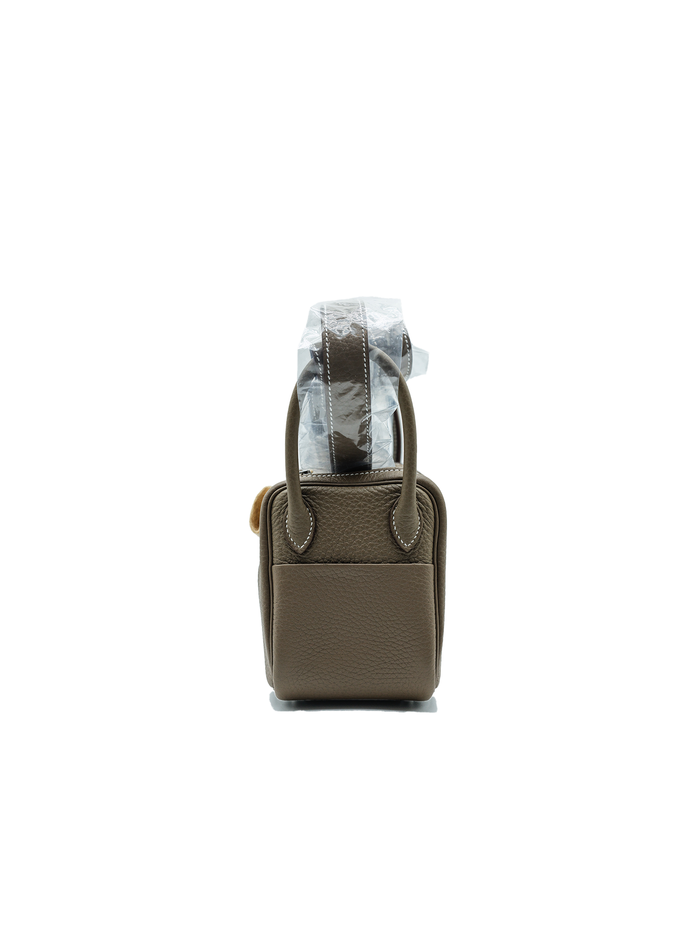NEW HERMÈS MINI LINDY TAURILLON CLEMENCE ETOUPE PHW
