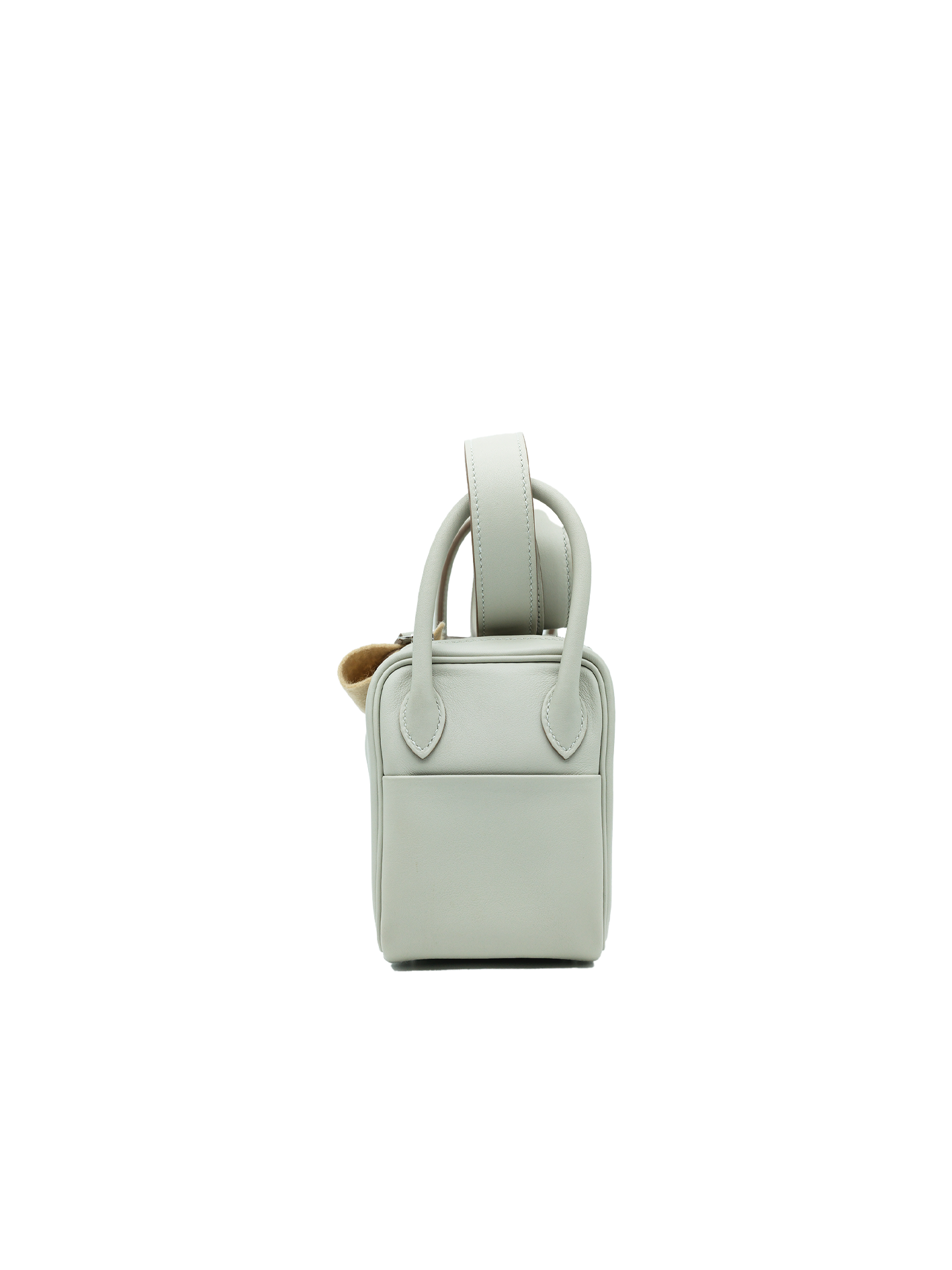 PRE-LOVED HERMÈS MINI LINDY SWIFT GRIS PERLE PHW