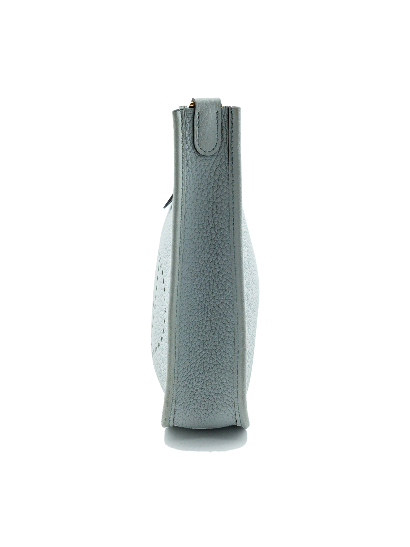 NEW HERMES MINI EVELYNE TAURILLON CLEMENCE BLEU PALE GHW