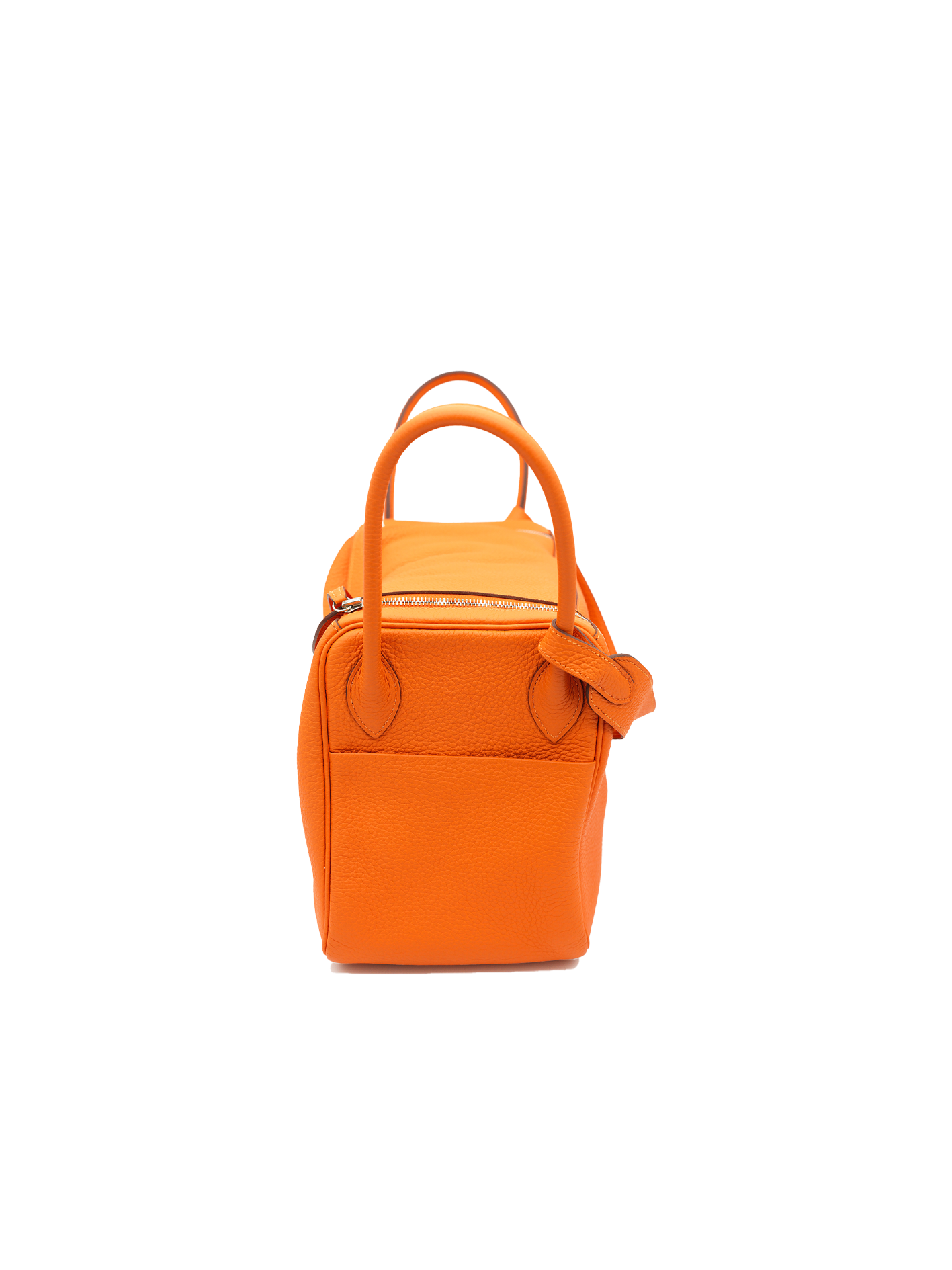 PRE-LOVED HERMÈS LINDY 36 TAURILLON CLEMENCE ORANGE PHW