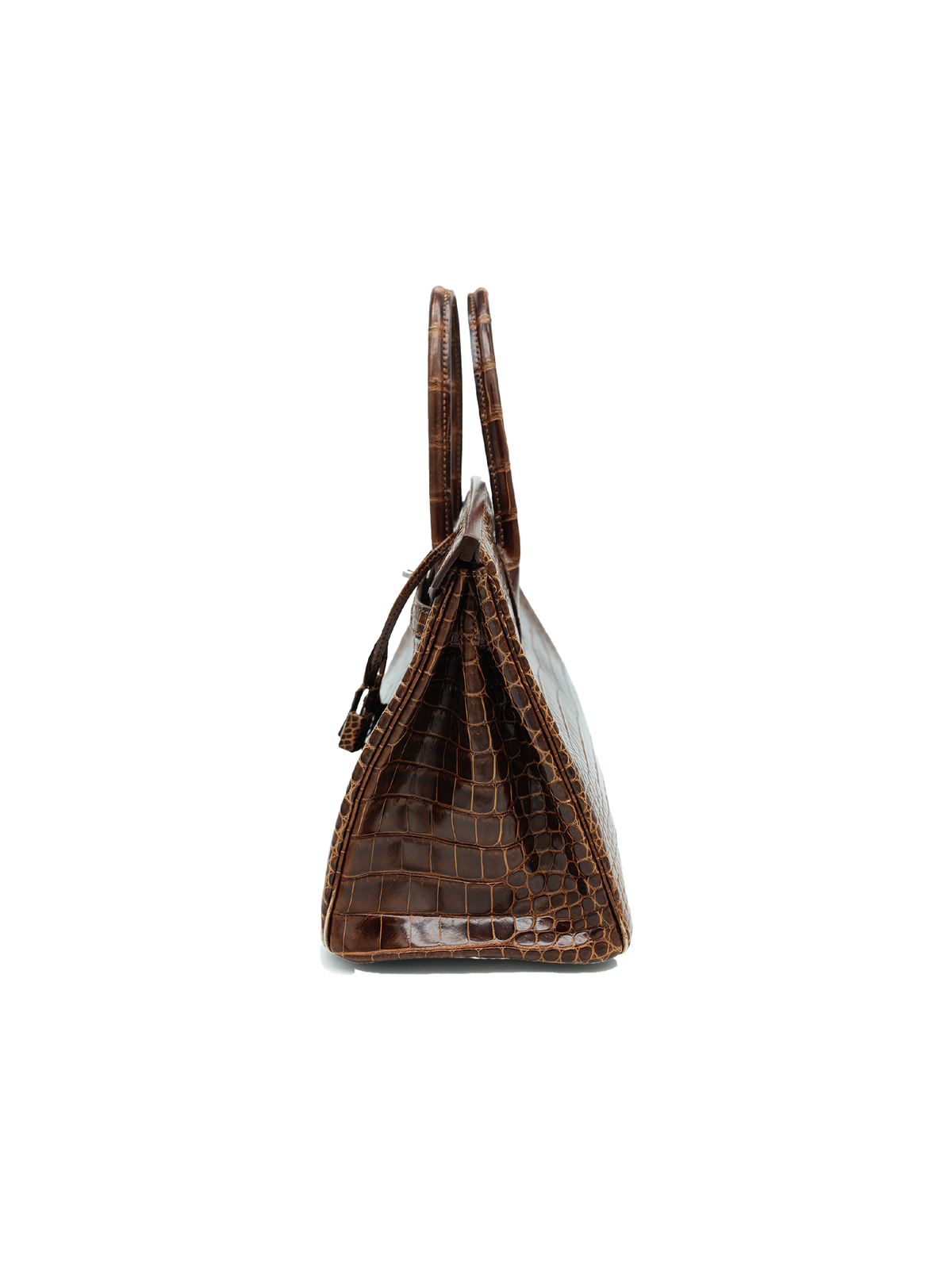 PRE-LOVED HERMÈS BIRKIN 30 POROSUS CROCODILE MIEL LISSE PHW