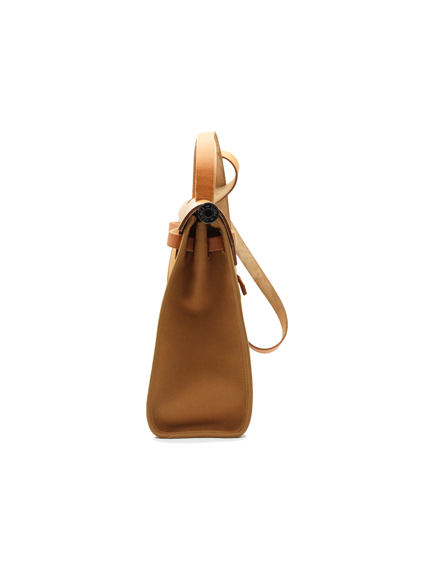 PRE-LOVED HERMES HERBAG 31 ZIP TOILE DUNE/ NATURAL SABLE PHW