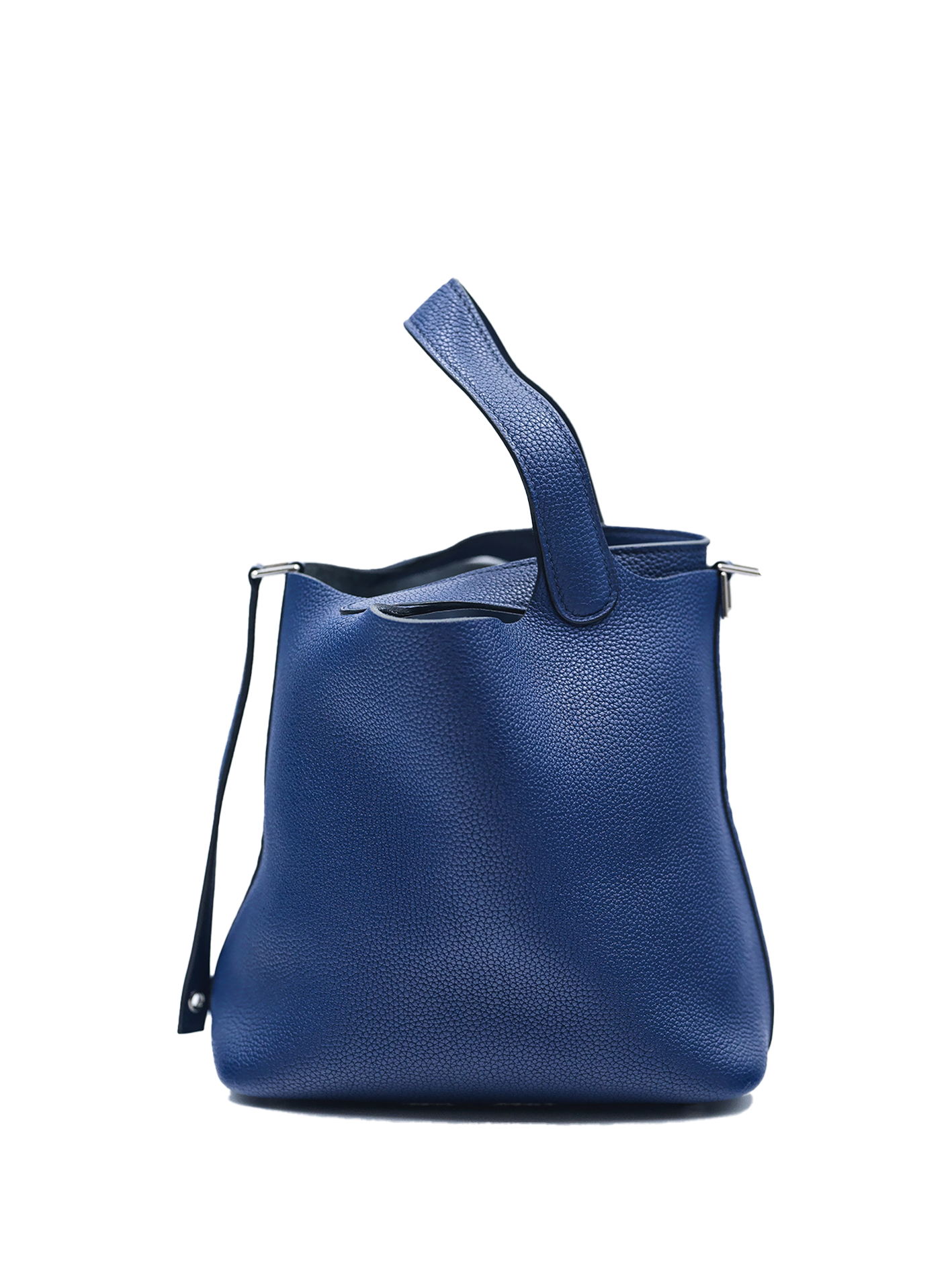 二手爱马仕 PICOTIN 18 TAURILLO CLEMENCE BLEU SAPHIR PHW