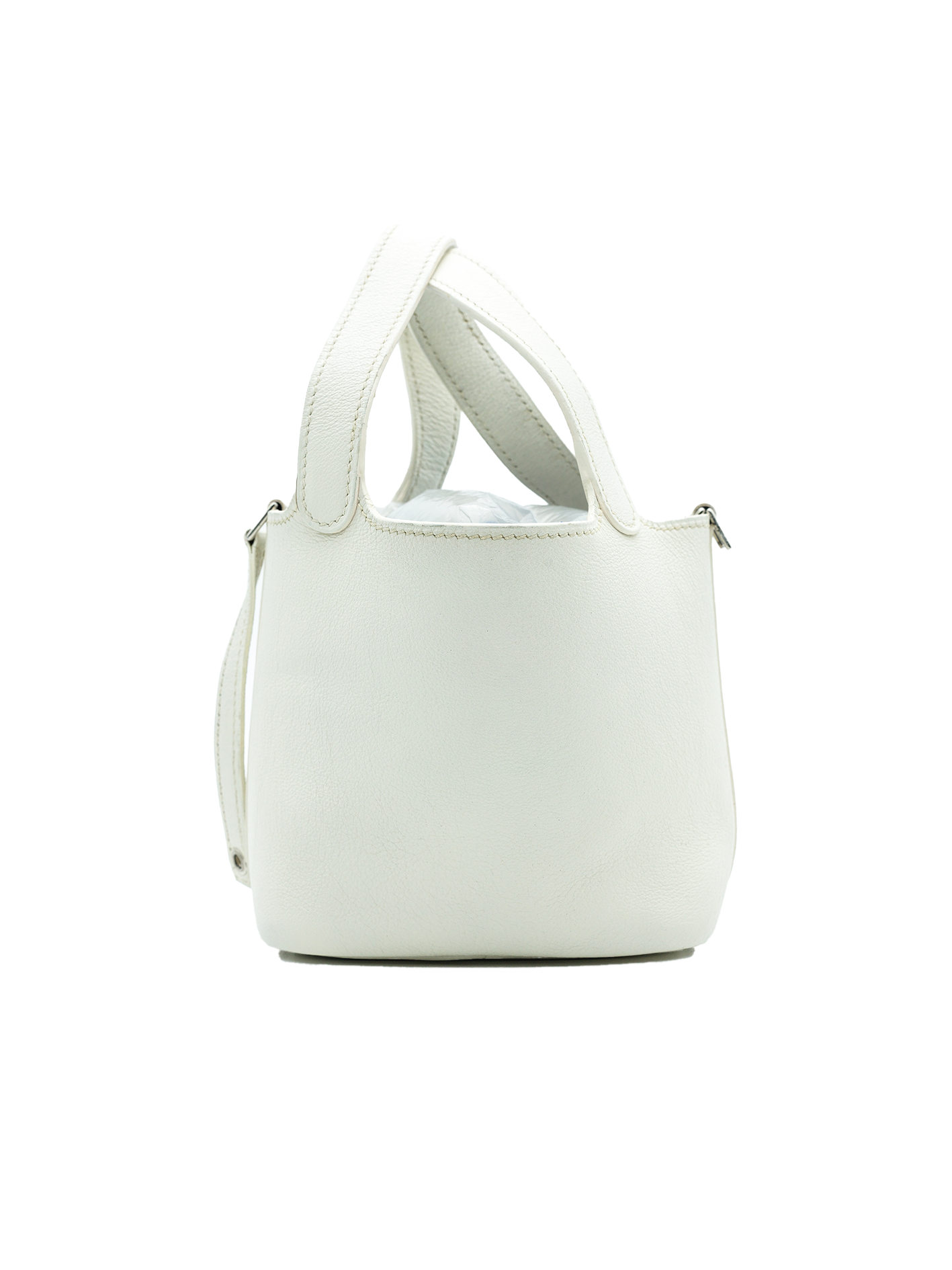 PRE-LOVED HERMÈS PICOTIN MICRO 14 SWIFT BLANC PHW
