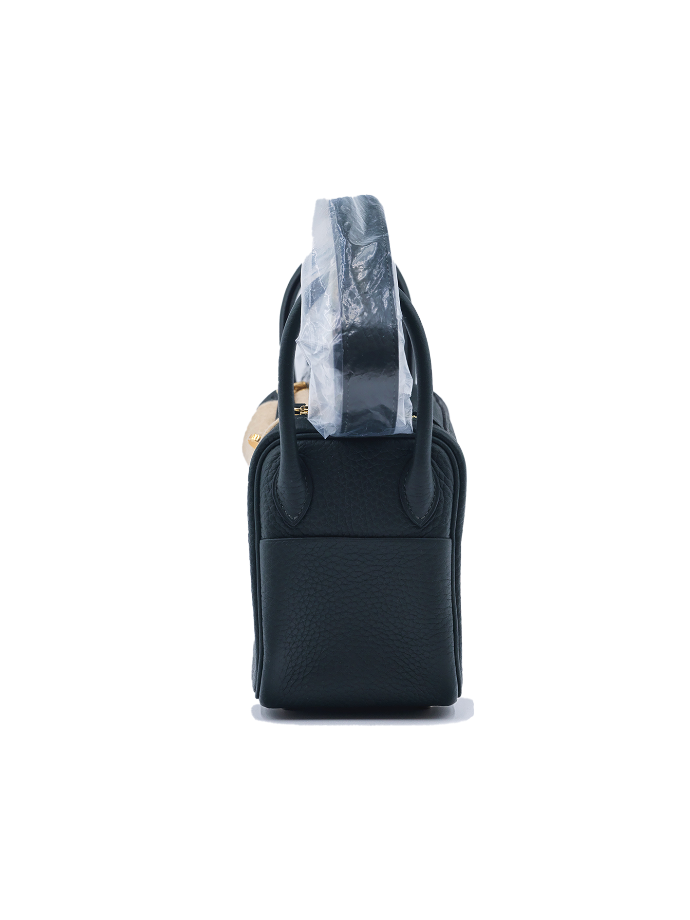 NEW HERMES MINI LINDY TAURILLON CLEMENCE VERT FONCE GHW