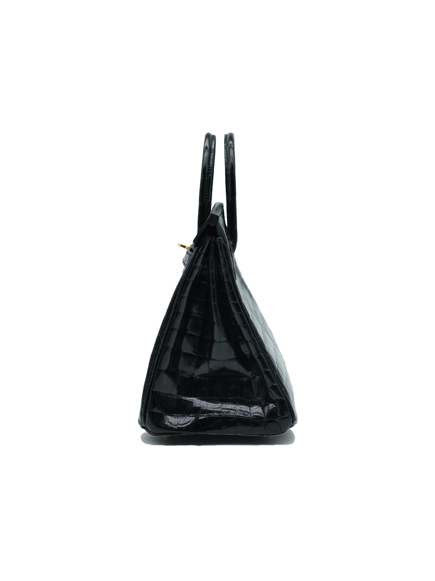 PRE-LOVED HERMÈS BIRKIN 25 NILOTICUS CROCODILE BLACK GHW