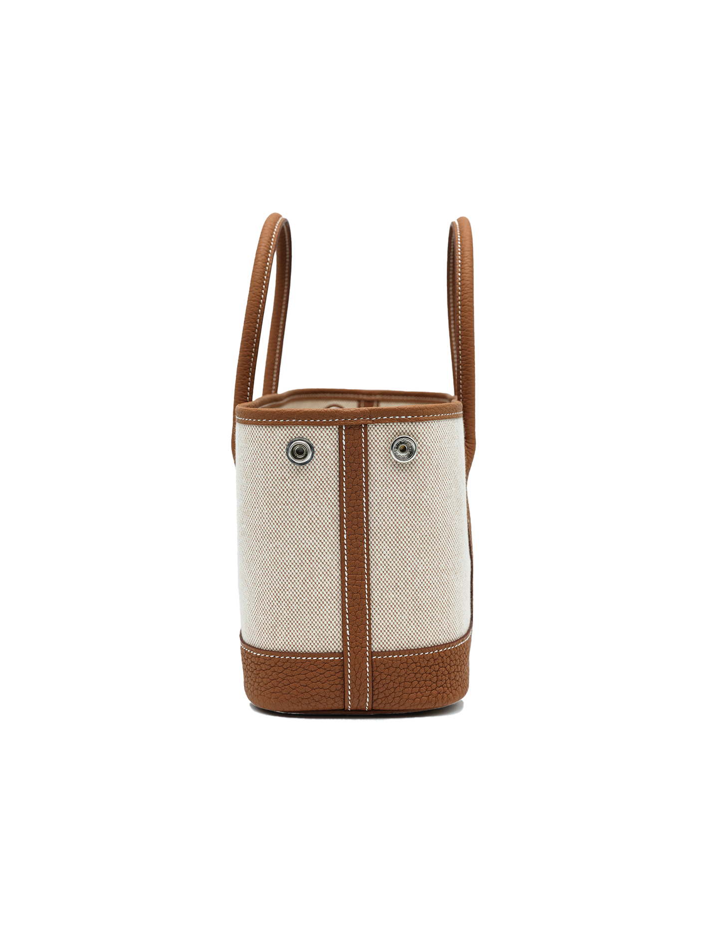 NEW HERMES MINI GARDEN PARTY TOILE/ NEGONDA GOLD PHW