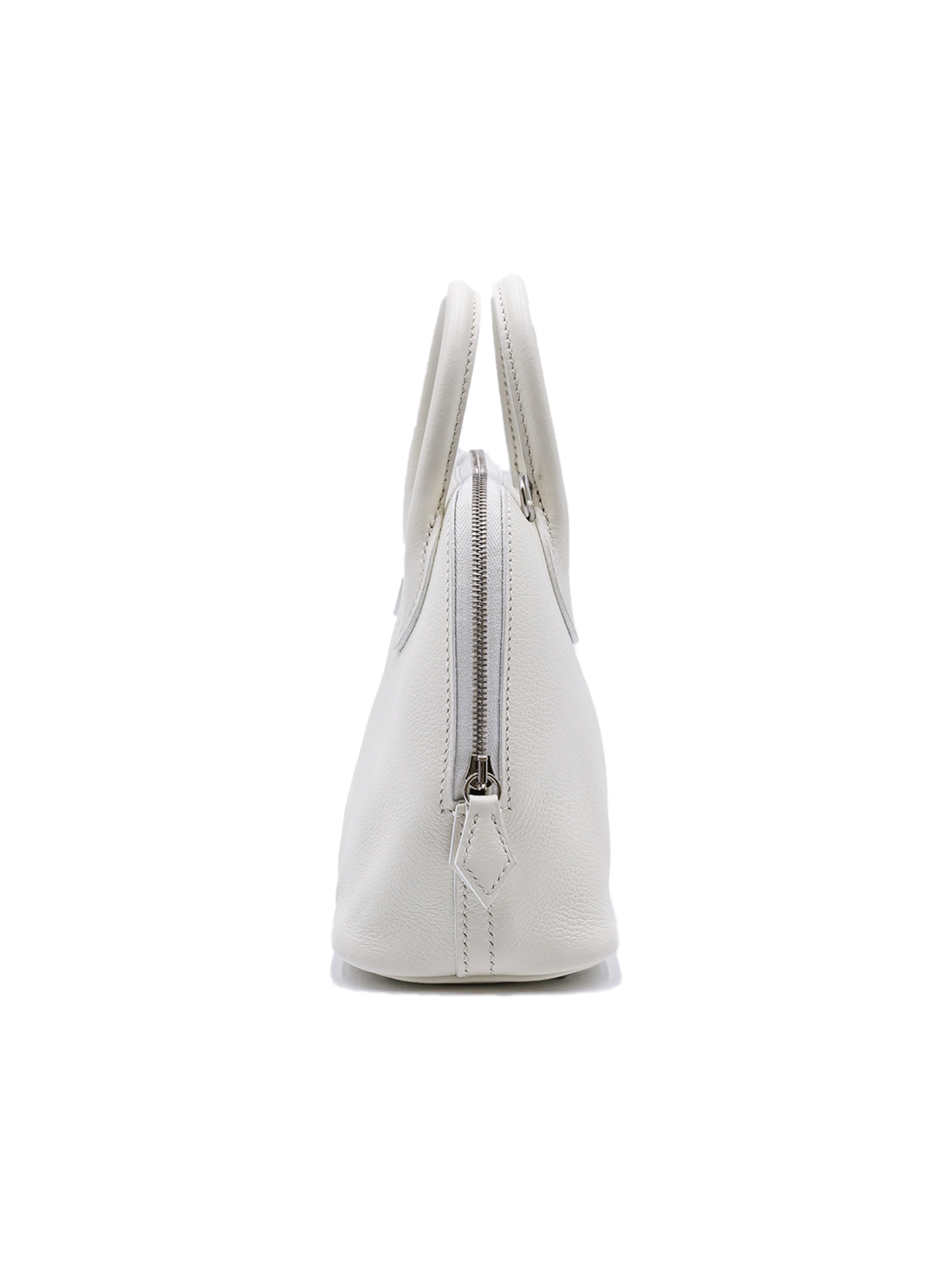 USED HERMES MINI BOLIDE EVERCOLOR BLANC PHW