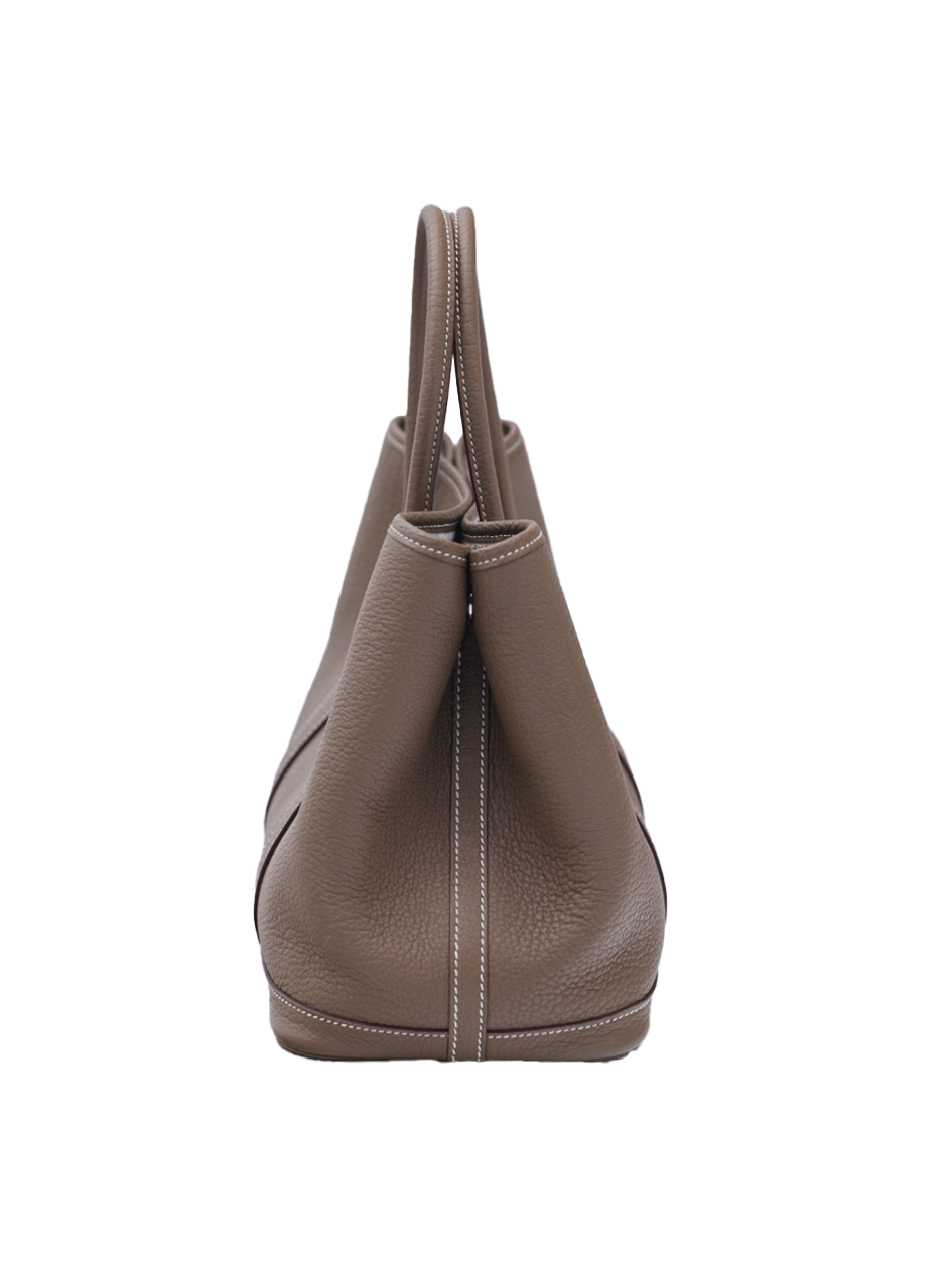 USED HERMES GARDEN PARTY 30 ETOUPE TAURILLON CLEMENCE PHW