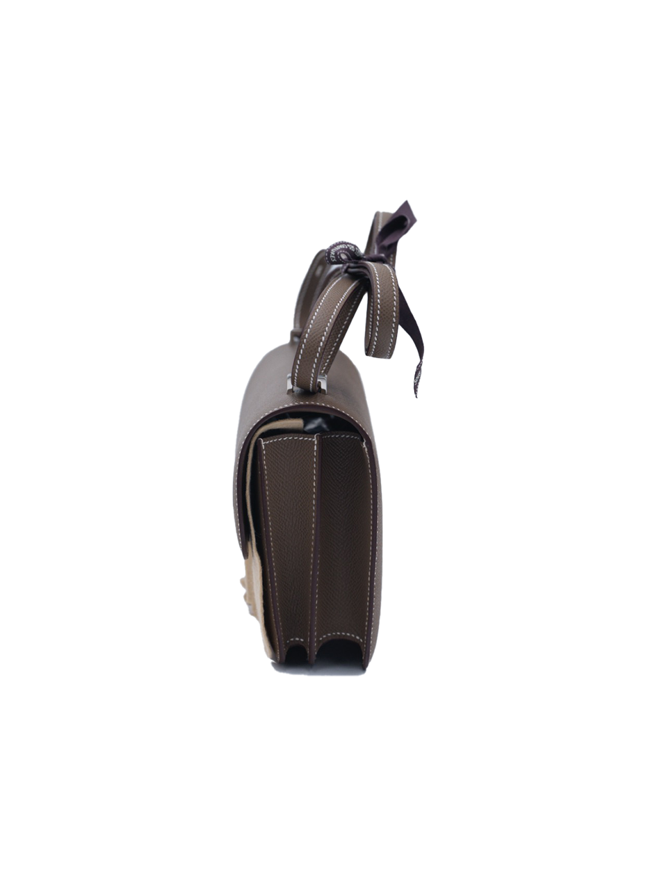 全新爱马仕 Constance 19 EPSOM ETOUPE PHW