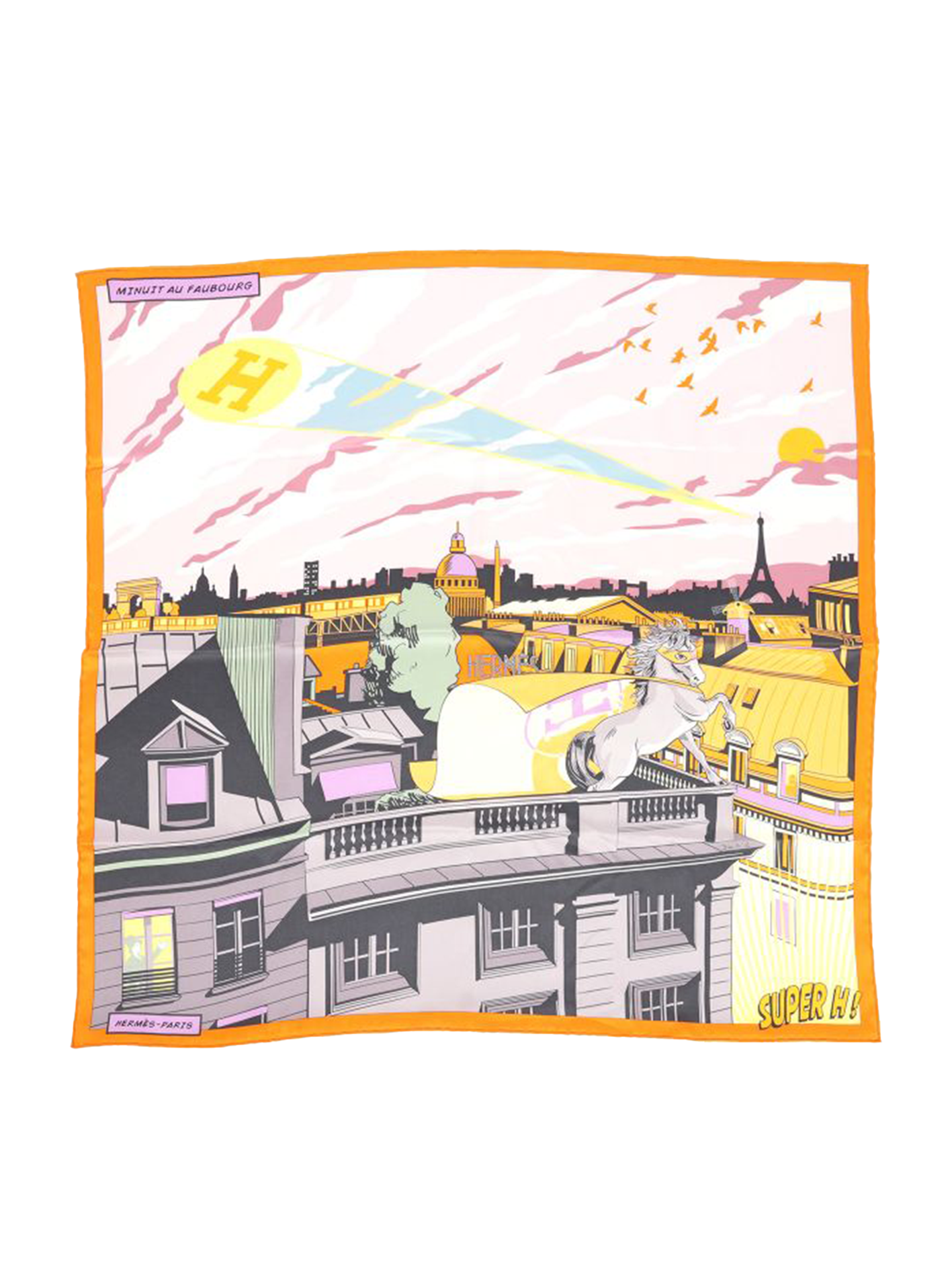 NEW HERMÈS MINUIT AU FAUBOURG SCARF